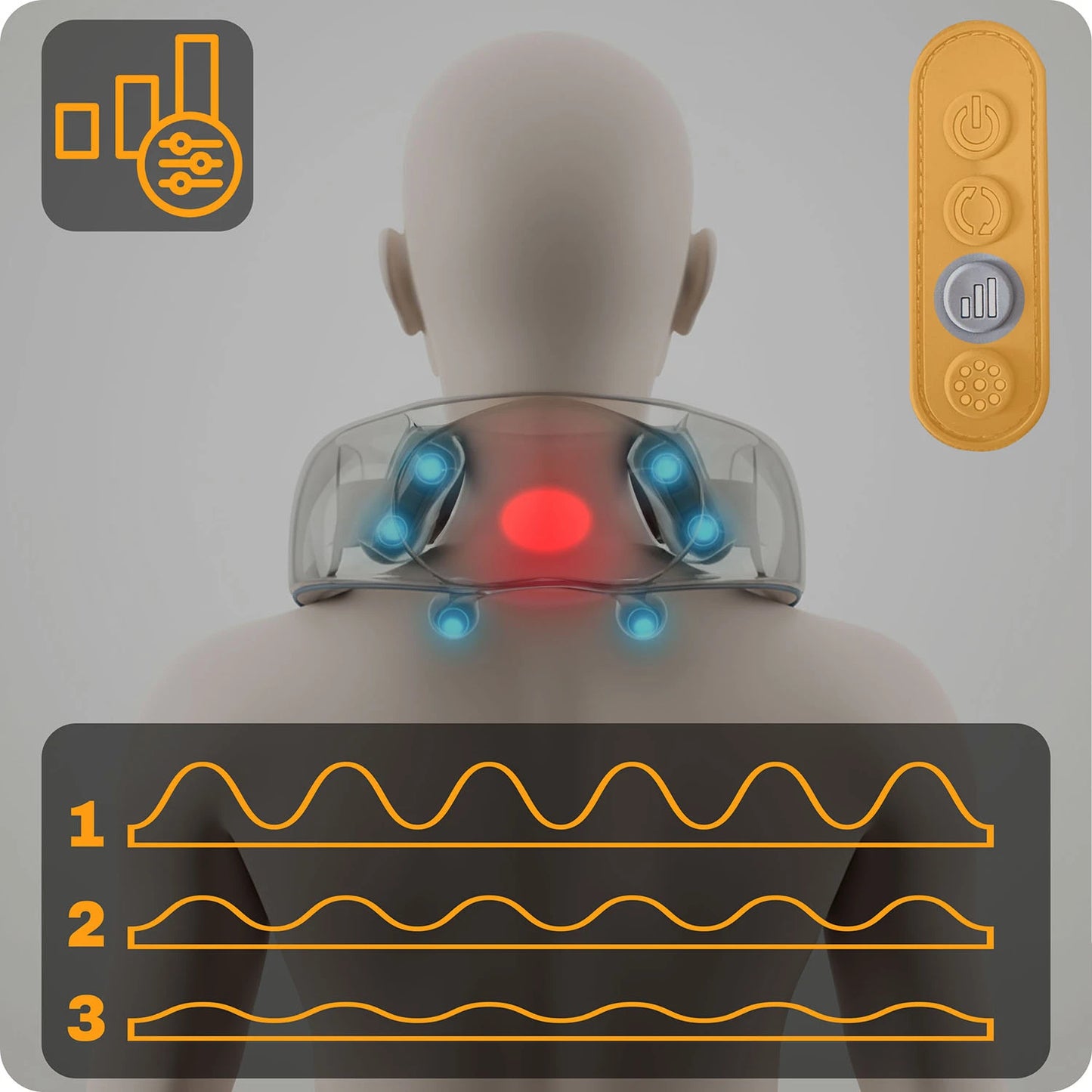 Bezprzewodowy Masażer Shiatsu