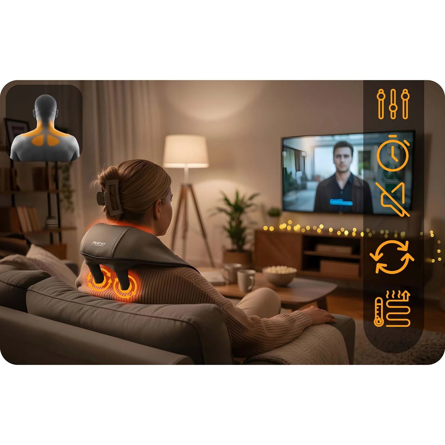 Bezprzewodowy Masażer Shiatsu